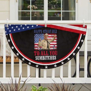 Happy 4th of July To All You Sumbitches Patriotic Fan Flag Funny Smokey American 70s Movie The Bandit