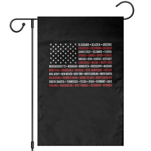 50 US States 4th of July Vintage American Flag Garden Flag