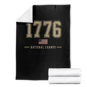 1776 National Champs 250th Anniversary USA 4th of July Throw Blanket