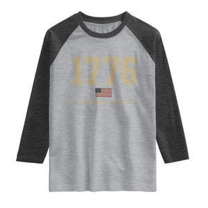 1776 National Champs 250th Anniversary USA 4th of July Raglan Shirt