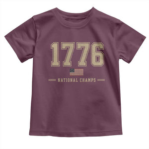1776 National Champs 250th Anniversary USA 4th of July Toddler T Shirt