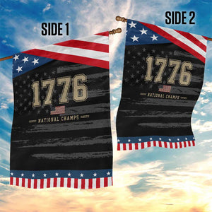 1776 National Champs 250th Anniversary USA 4th of July Patriotic Garden Flag