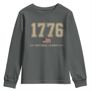 1776 National Champs 250th Anniversary USA 4th of July Youth Sweatshirt