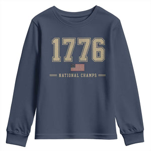1776 National Champs 250th Anniversary USA 4th of July Youth Sweatshirt