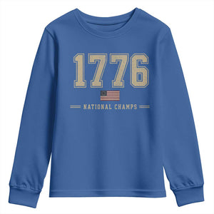 1776 National Champs 250th Anniversary USA 4th of July Youth Sweatshirt