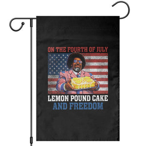Lemon Pound Cake And Freedom Garden Flag 4th of July Hip Hop Edgy Humor Rap Fan