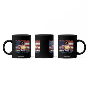 Lemon Pound Cake And Freedom Coffee Mug 4th of July Hip Hop Edgy Humor Rap Fan