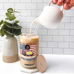 Lemon Pound Cake And Freedom Glass Can 4th of July Hip Hop Edgy Humor Rap Fan