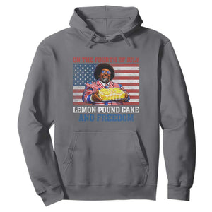 Lemon Pound Cake And Freedom Hoodie 4th of July Hip Hop Edgy Humor Rap Fan