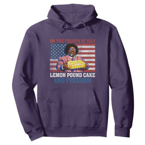 Lemon Pound Cake And Freedom Hoodie 4th of July Hip Hop Edgy Humor Rap Fan