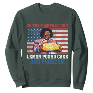 Lemon Pound Cake And Freedom Sweatshirt 4th of July Hip Hop Edgy Humor Rap Fan