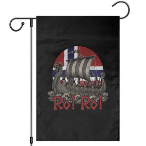 Ro Ro Norway Garden Flag Norwegian Viking Row Longship Norge Football Fan TS11 Black Print Your Wear