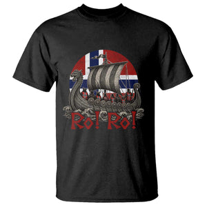 Ro Ro Norway T Shirt Norwegian Viking Row Longship Norge Football Fan TS11 Black Print Your Wear