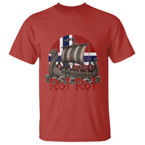 Ro Ro Norway T Shirt Norwegian Viking Row Longship Norge Football Fan TS11 Red Print Your Wear