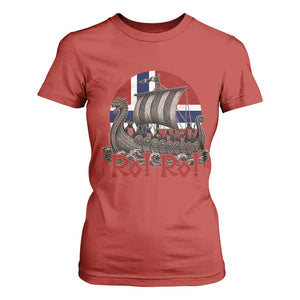 Ro Ro Norway T Shirt For Women Norwegian Viking Row Longship Norge Football Fan TS11 Red Print Your Wear