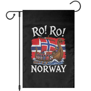 Ro Ro Norway Viking Row Garden Flag Norwegian Flag Longship for Norge Football Fan TS11 Black Print Your Wear