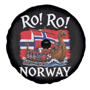 Ro Ro Norway Viking Row Spare Tire Cover Norwegian Flag Longship for Norge Football Fan TS11 Print Your Wear