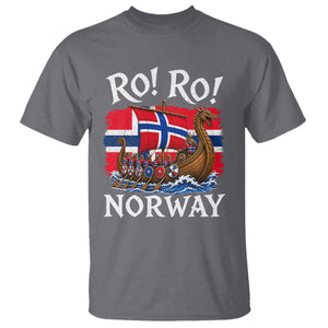 Ro Ro Norway Viking Row T Shirt Norwegian Flag Longship for Norge Football Fan TS11 Charcoal Print Your Wear