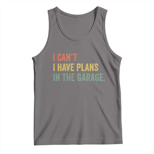 I Cant I Have Plans In The Garage Tank Top Funny Car Mechanics Father's Day TS11 Deep Heather Print Your Wear
