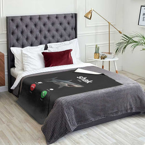 Shark Calling Meme Mispelled Shak Incoming Call Humor Throw Blanket