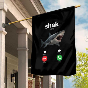 Shark Calling Meme Mispelled Shak Incoming Call Humor Garden Flag