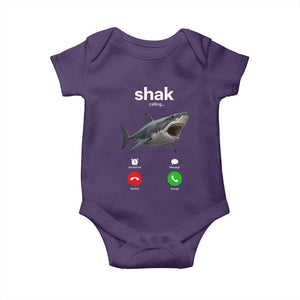 Shark Calling Meme Mispelled Shak Incoming Call Humor Baby Onesie
