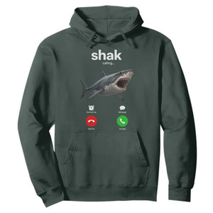 Shark Calling Meme Mispelled Shak Incoming Call Humor Hoodie