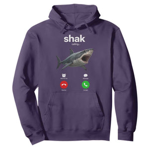 Shark Calling Meme Mispelled Shak Incoming Call Humor Hoodie