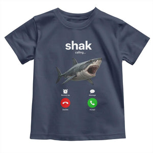 Shark Calling Meme Mispelled Shak Incoming Call Humor Toddler T Shirt