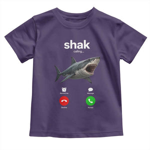 Shark Calling Meme Mispelled Shak Incoming Call Humor Toddler T Shirt
