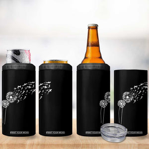 Shark Dandelion Flower for Ocean Wildlife Lover 4 in 1 Can Cooler Tumbler TS11 Print Your Wear