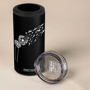 Shark Dandelion Flower for Ocean Wildlife Lover 4 in 1 Can Cooler Tumbler TS11 Print Your Wear