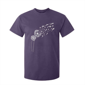 Shark Dandelion Flower for Ocean Wildlife Lover T Shirt For Kid TS11 Purple Print Your Wear