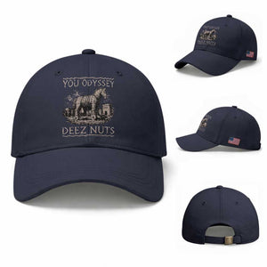 You Odyssey Deez Nuts Funny Trojan Horse Baseball Cap Inappropriate Adult Humor Ancient Greek