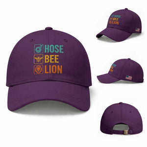 Hose Bee Lion Funny Meme Word Pun Retro Baseball Cap
