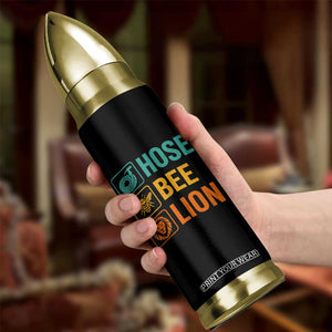 Hose Bee Lion Funny Meme Word Pun Retro Bullet Tumbler