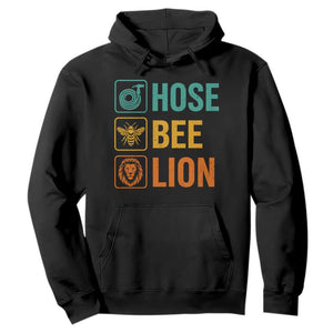 Hose Bee Lion Funny Meme Word Pun Retro Hoodie