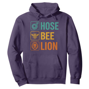 Hose Bee Lion Funny Meme Word Pun Retro Hoodie