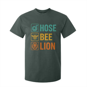 Hose Bee Lion Funny Meme Word Pun Retro T Shirt For Kid