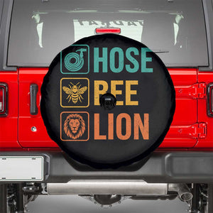 Hose Bee Lion Funny Meme Word Pun Retro Spare Tire Cover
