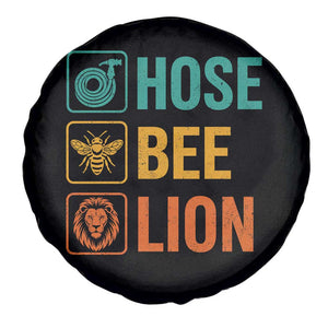 Hose Bee Lion Funny Meme Word Pun Retro Spare Tire Cover