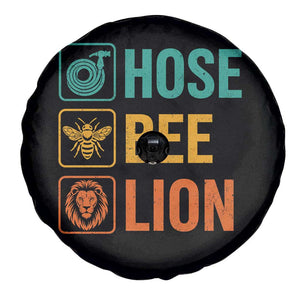 Hose Bee Lion Funny Meme Word Pun Retro Spare Tire Cover