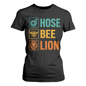 Hose Bee Lion Funny Meme Word Pun Retro T Shirt For Women