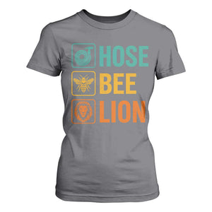 Hose Bee Lion Funny Meme Word Pun Retro T Shirt For Women