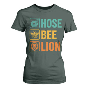 Hose Bee Lion Funny Meme Word Pun Retro T Shirt For Women