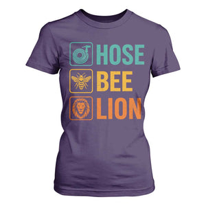 Hose Bee Lion Funny Meme Word Pun Retro T Shirt For Women