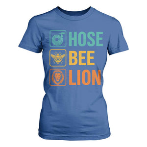 Hose Bee Lion Funny Meme Word Pun Retro T Shirt For Women