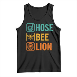 Hose Bee Lion Funny Meme Word Pun Retro Tank Top
