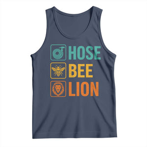 Hose Bee Lion Funny Meme Word Pun Retro Tank Top