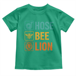 Hose Bee Lion Funny Meme Word Pun Retro Toddler T Shirt